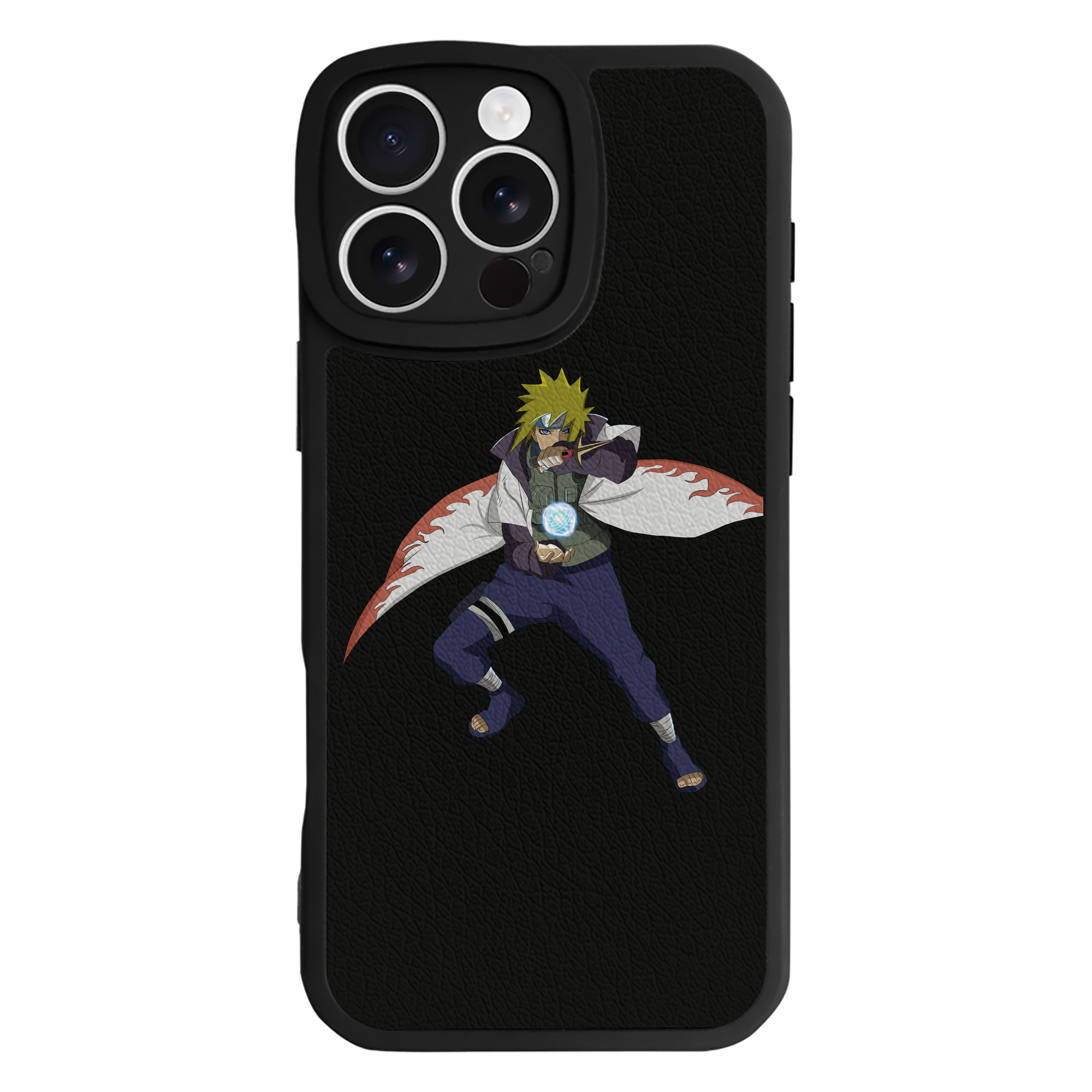（画像用） NARUTO -ナルト- 波風 ミナト Namikaze Minato 【iPhone 16シリーズ対応】シリコンスマホケース（レザー調） 材質：シリコン